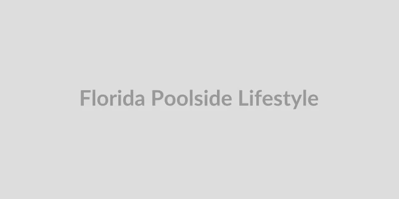 Couples relaxing by a tropical pool in Florida
