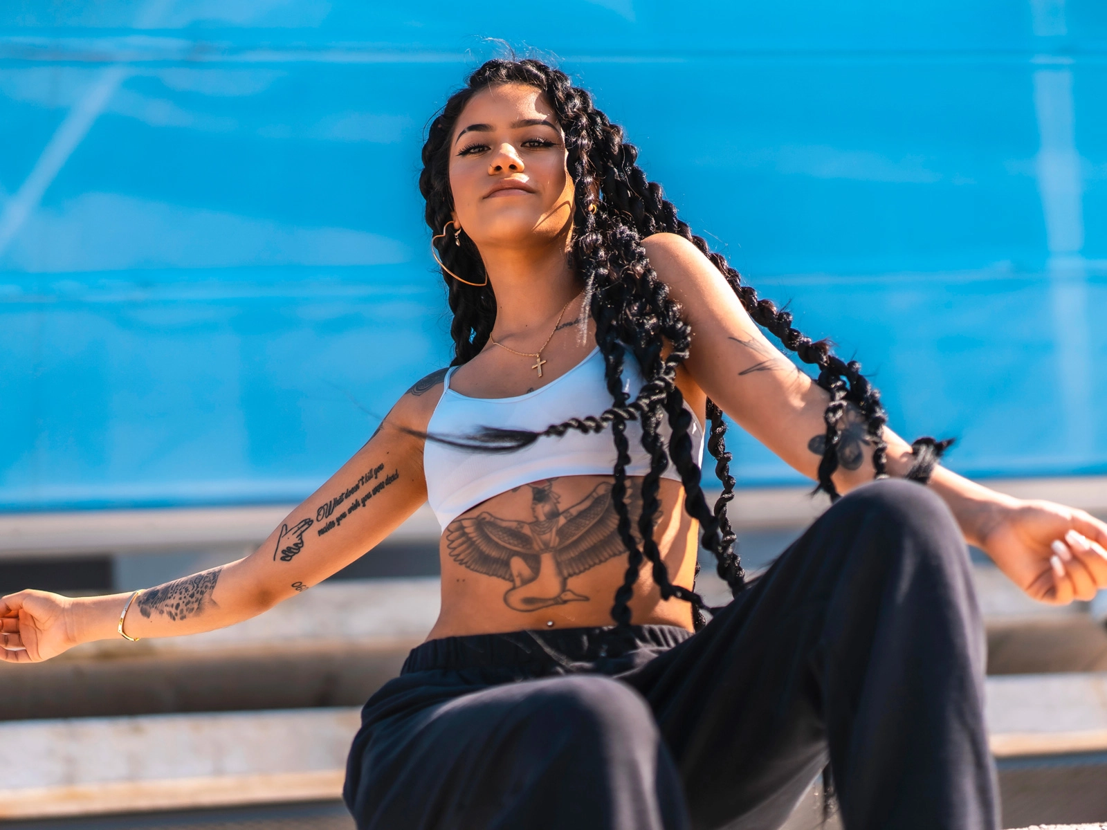 Hot tattooed girl in Los Angeles
