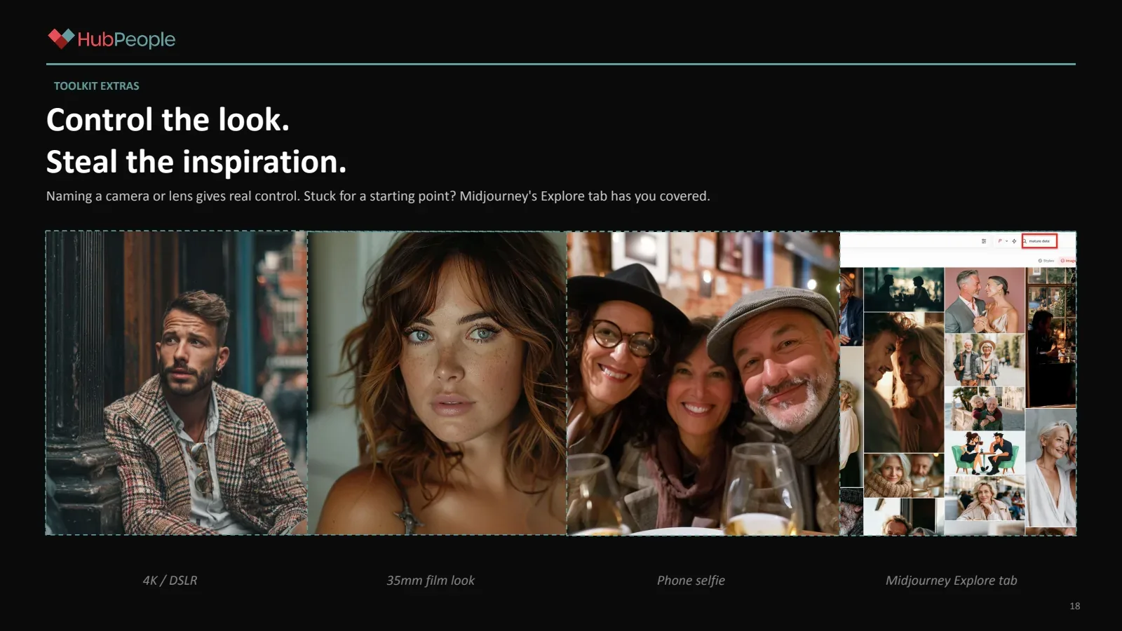 Slide 17: Toolkit extras: control the look, steal the inspiration