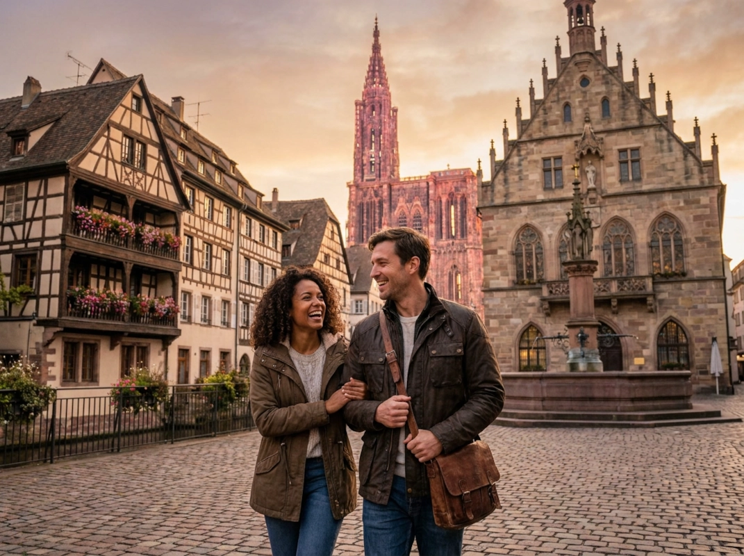 Strasbourg neighborhood scene