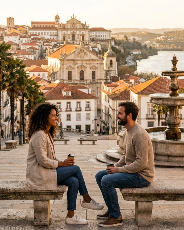 Coimbra neighborhood scene