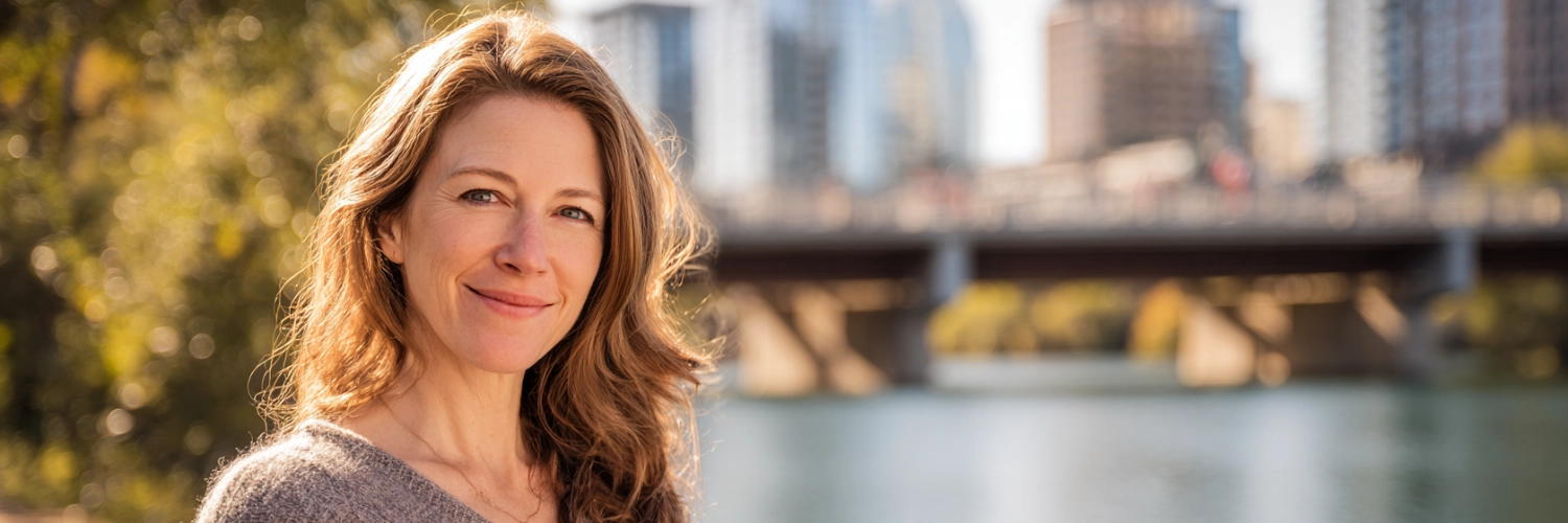 A vibrant image of Austin's skyline showcasing the city's lively atmosphere, perfect for singles looking to connect.