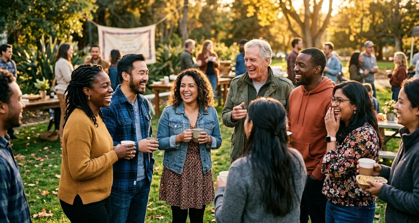 Autistic adults connecting and building relationships