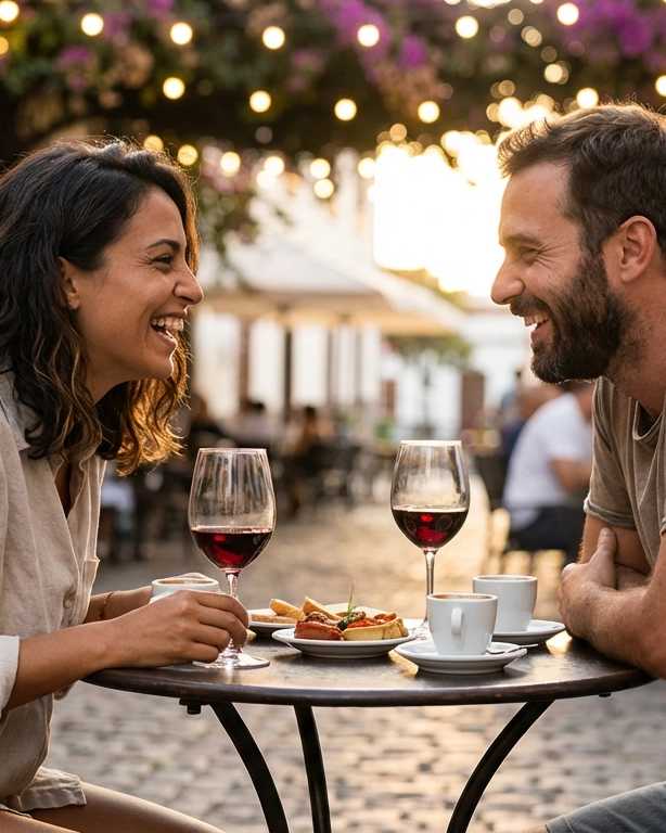 Couple on a date in Tenerife, Spain — ExpatSingles dating for expats