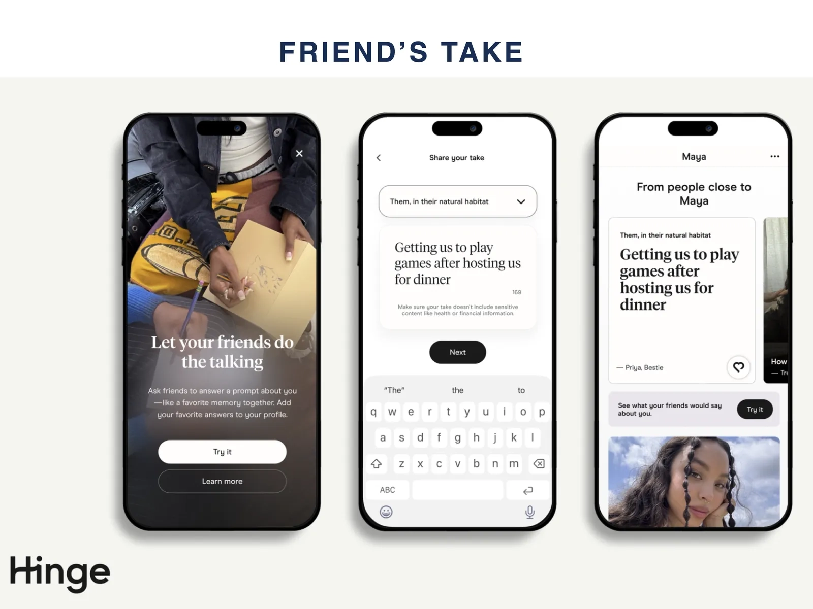Hinge Friend's Take