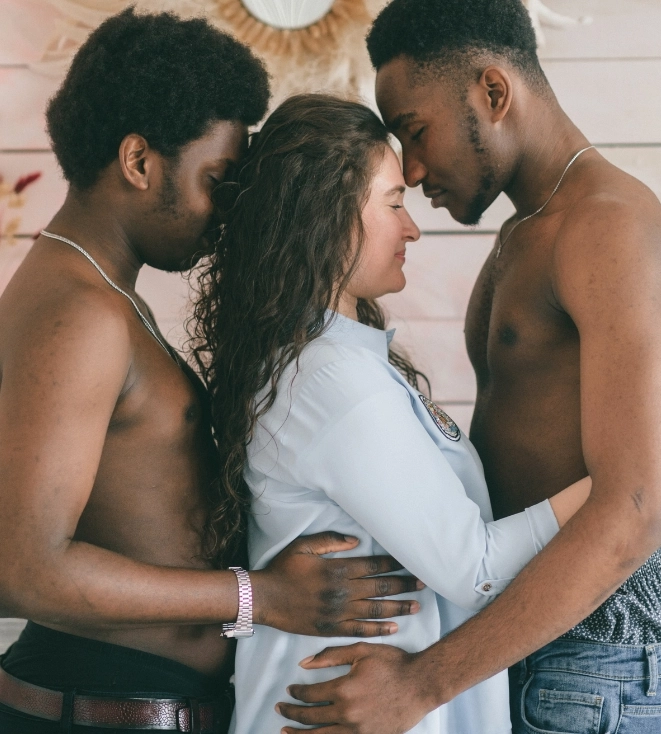 black polygamy relationship cuddling