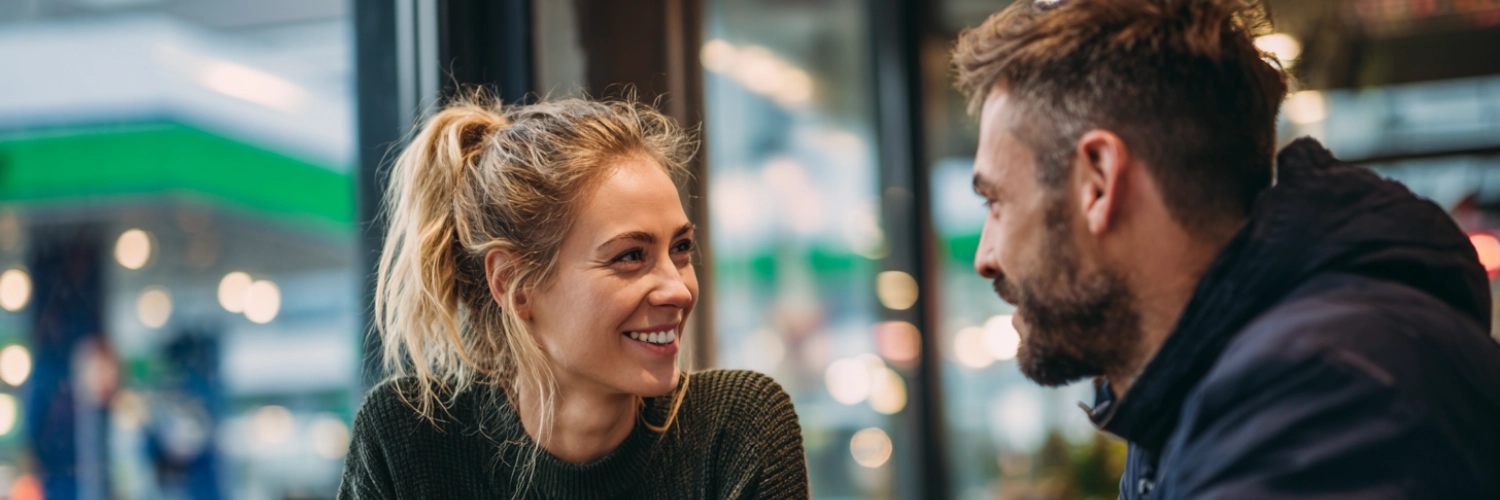 A couple enjoying a romantic walk in Philadelphia, symbolizing meaningful connections and long-term partnerships.