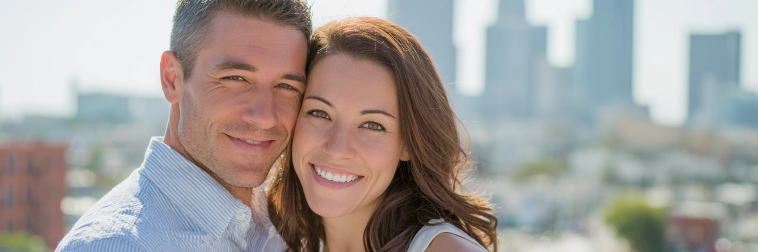 A scenic view of Los Angeles symbolizing safe dating adventures