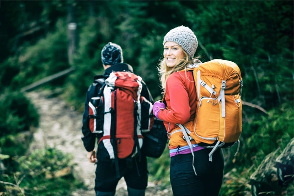 Couple hiking