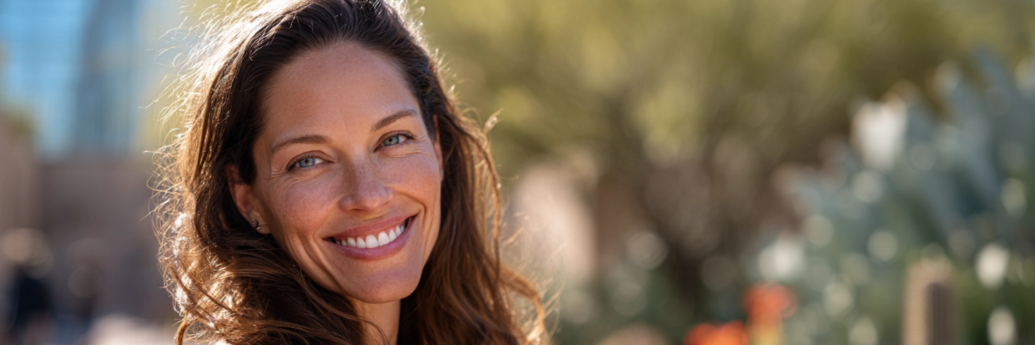 A vibrant sunset over Phoenix, depicting a warm and welcoming environment for single moms seeking meaningful relationships.