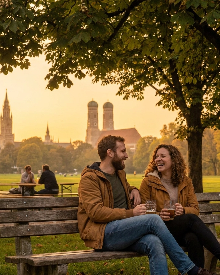 Munich neighborhood scene