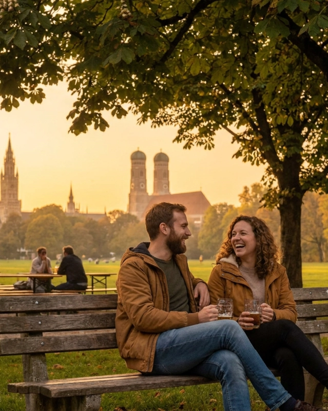 Munich neighborhood scene