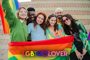 LGBTQ singles meeting and enjoying a luxury online dating experience