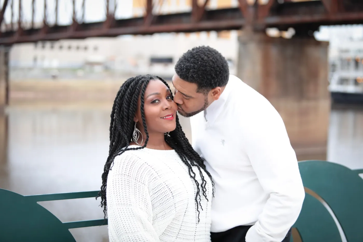 Illustrative Black couple for a Vermont dating guide