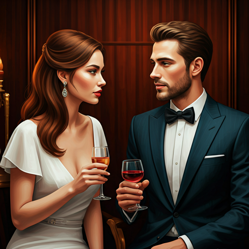 Couple enjoying a sophisticated evening