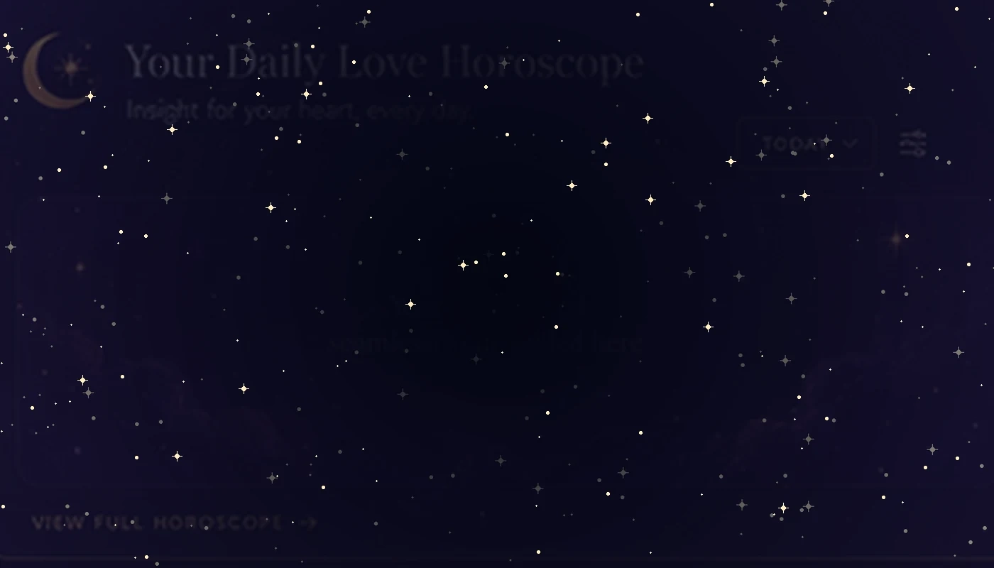 A cinematic romantic astrology dating scene