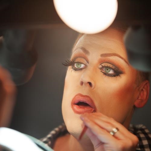 transsexual, trans, man with makeup