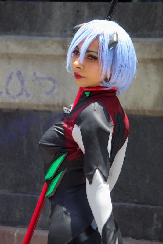 Illustrative photo of an anime-style cosplayer, not an actual member