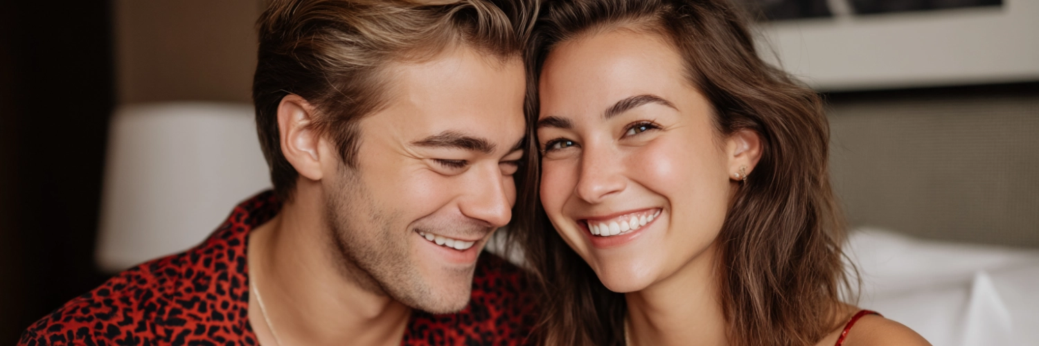 A romantic sunset over Jacksonville's skyline, symbolizing love and new connections.