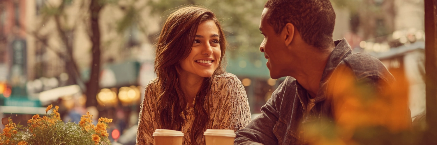 San Francisco skyline with a romantic sunset backdrop, representing the vibrant dating scene in San Francisco.