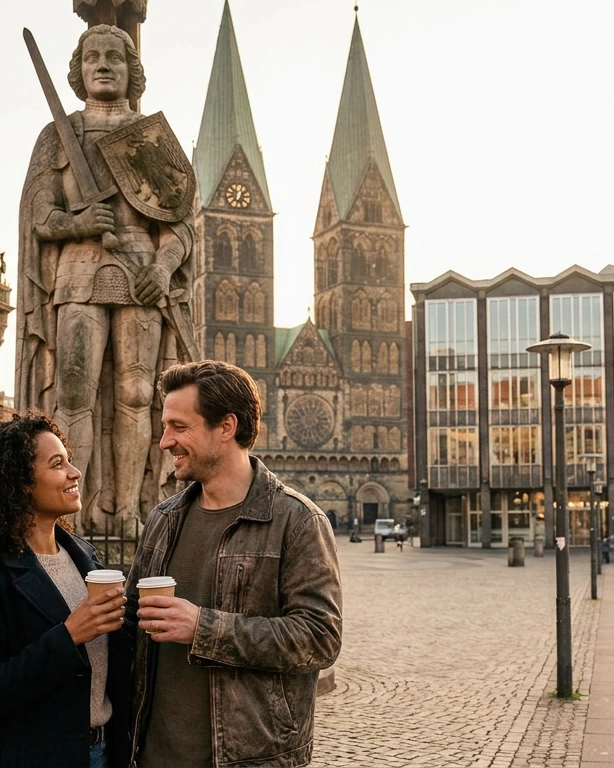 Couple on a date in Bremen, Germany — ExpatSingles dating for expats