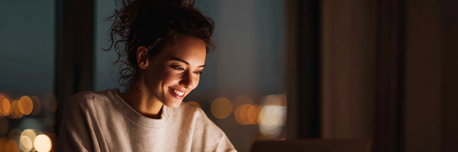 A cozy setup for virtual dates in Phoenix, showcasing vibrant city views and romantic ambiance