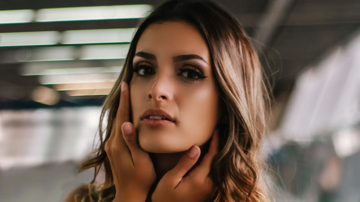 Woman in an evening portrait