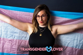 Trans single after completing free profile setup with smiling photo