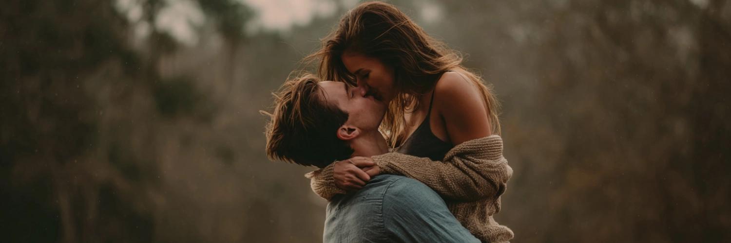 A beautiful sunset over the San Francisco skyline, symbolizing love and connection