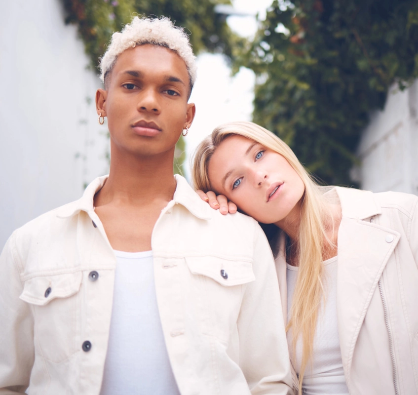Young mixed race couple