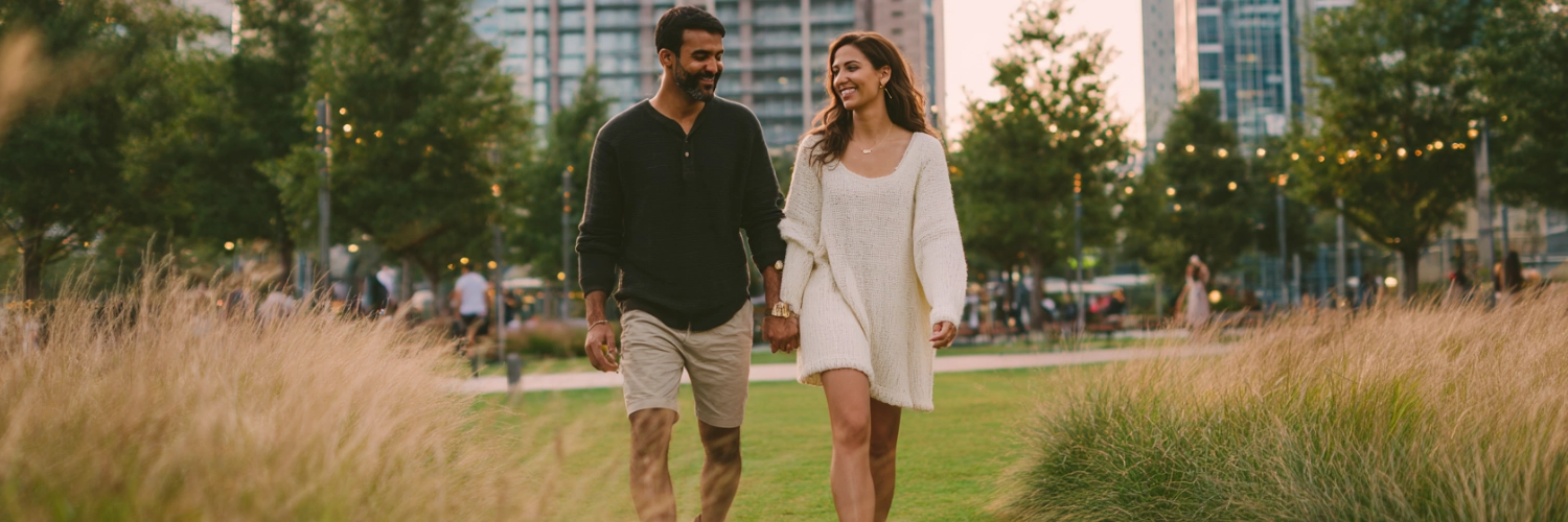 A vibrant skyline of Houston, representing the ideal backdrop for love and meaningful connections.