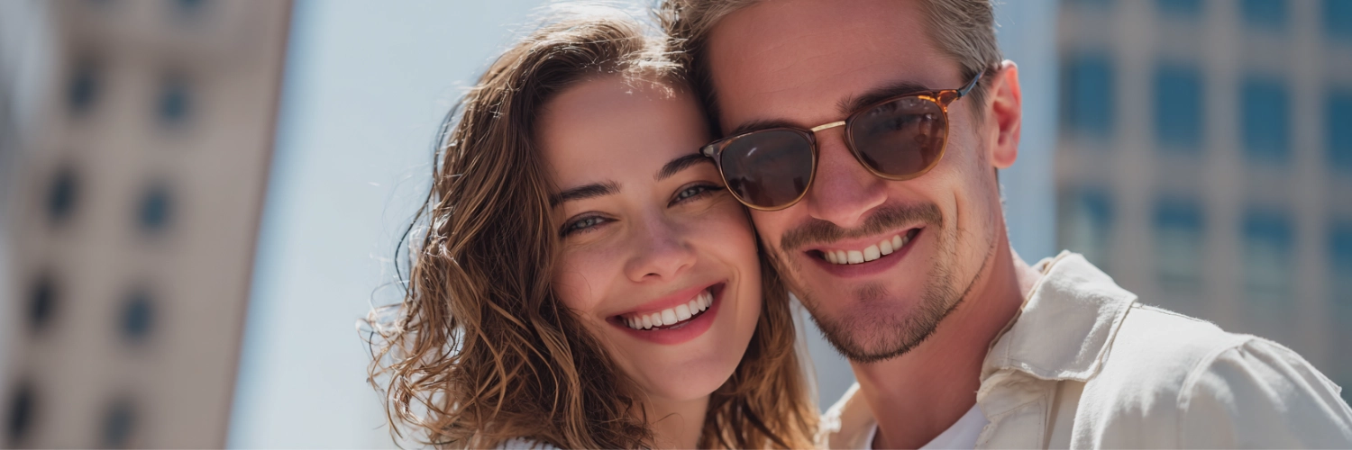 A vibrant Los Angeles sunset, symbolizing romantic possibilities and the excitement of dating in the City of Angels.