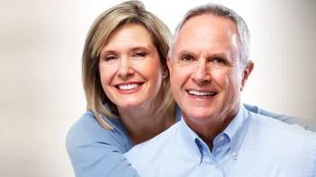 Smiling mature couple