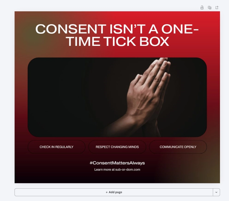 Post 3: consent, scheduled.
