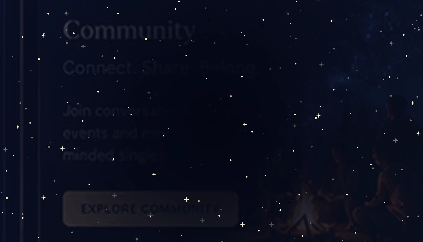 A cinematic romantic astrology dating scene