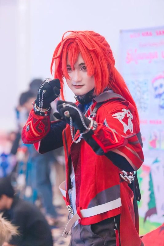 Illustrative photo of an anime-style cosplayer, not an actual member
