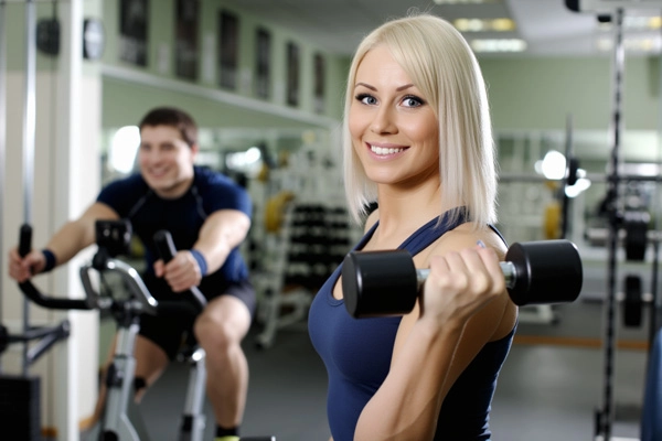 Woman at the gym