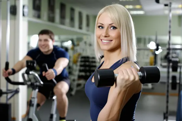 Woman at the gym