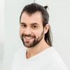 Derek, a single man with extensive body art from Austin