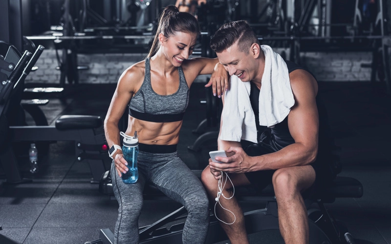 Couple at the gym