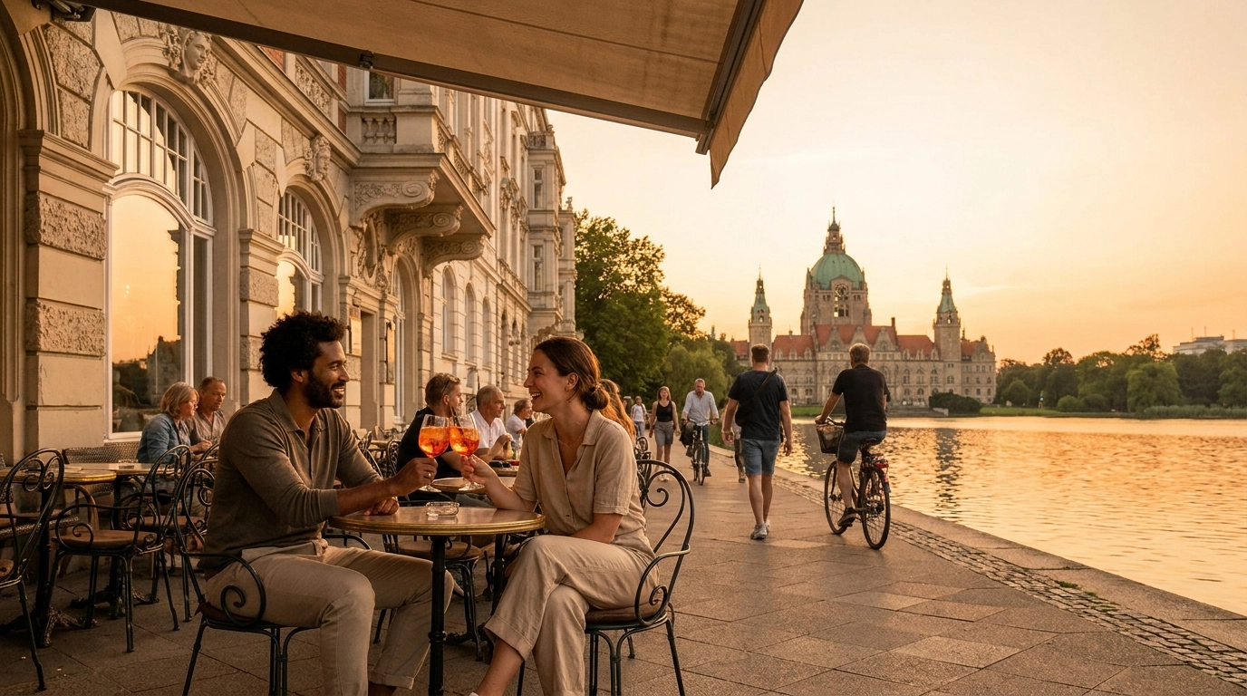 Couple on a date in Hannover, Germany — ExpatSingles dating for expats
