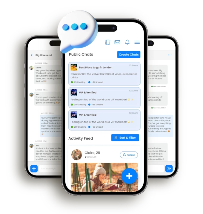 Live Chat Groups screen