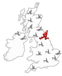 Map of Britain with North Tyneside marked