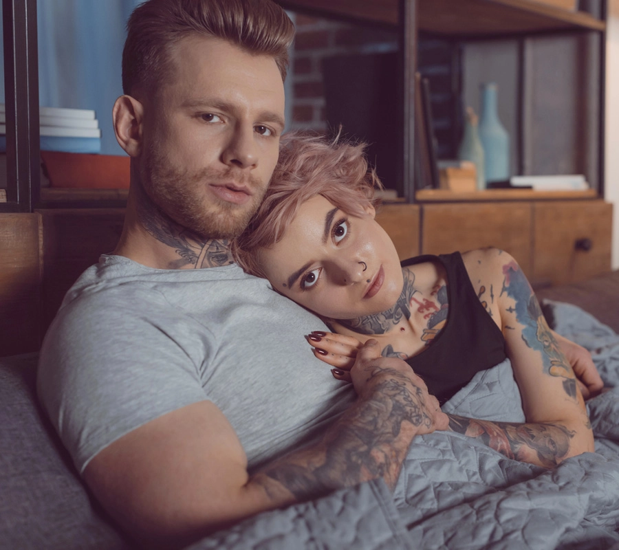 Tatted Couple in Austin