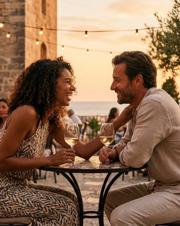 Couple on a date in Palma de Mallorca, Spain — ExpatSingles dating for expats