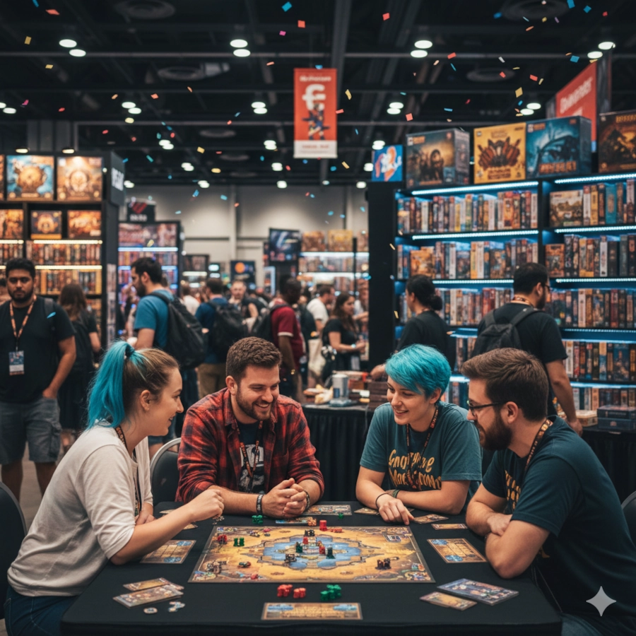 Person teaching their partner how to play a board game