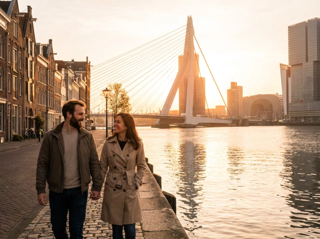 Rotterdam neighborhood scene