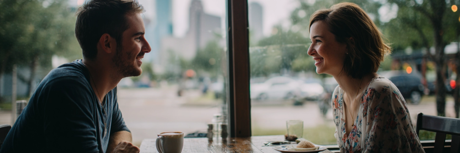 A beautiful skyline view of Houston, Texas, representing romantic opportunities in the city.