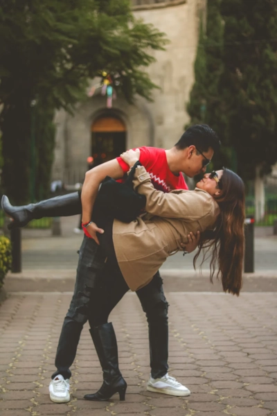 Illustrative photo, not an actual member. A couple dancing together.