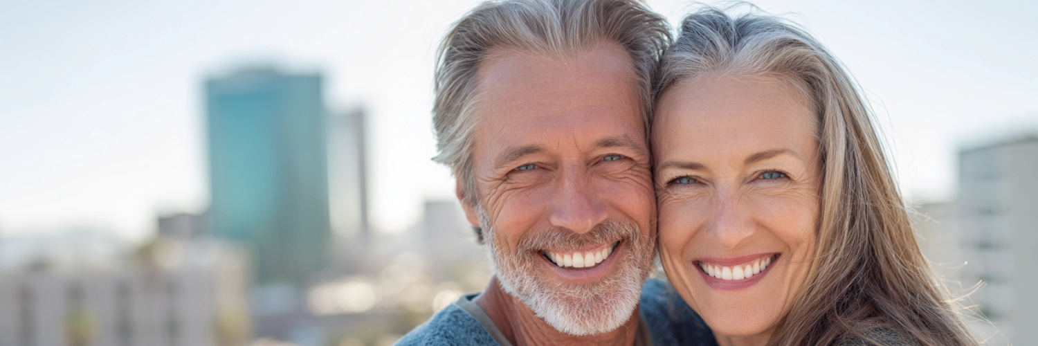 A romantic sunset view of Los Angeles, symbolizing meaningful connections and mature dating experiences.